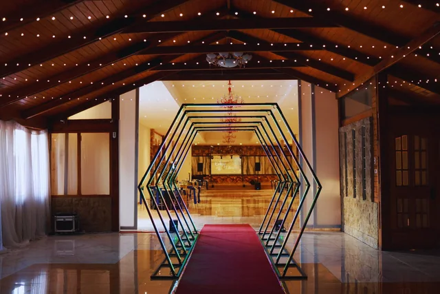 Acceso LED real de JASH Producciones instalado en un evento